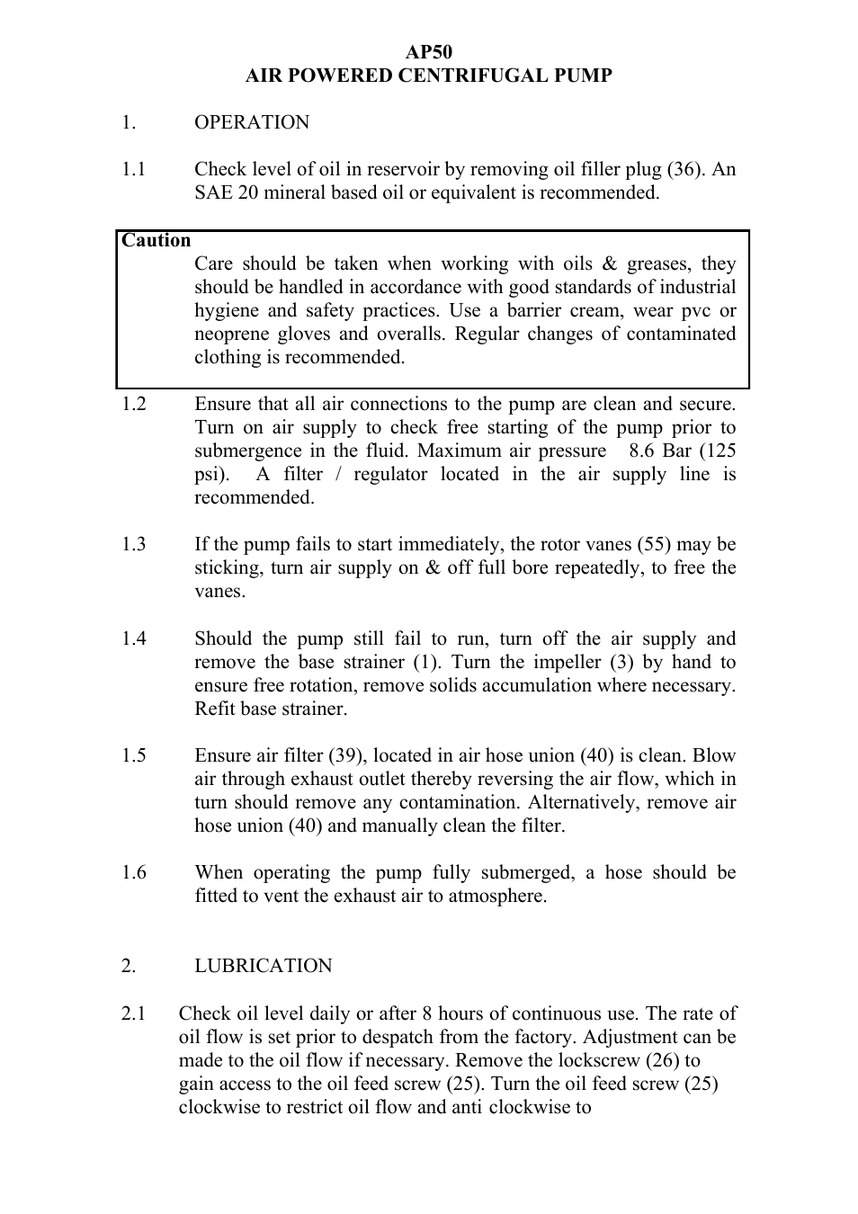 Blagdon Pump AP50 Submersible User Manual | Page 2 / 12