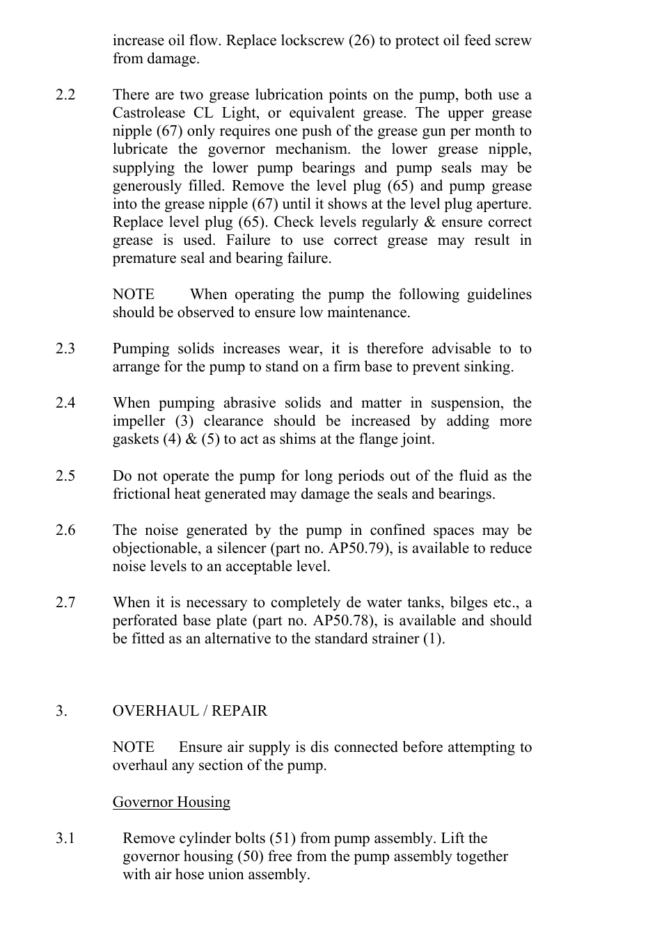 Blagdon Pump AP50 Submersible User Manual | Page 3 / 12