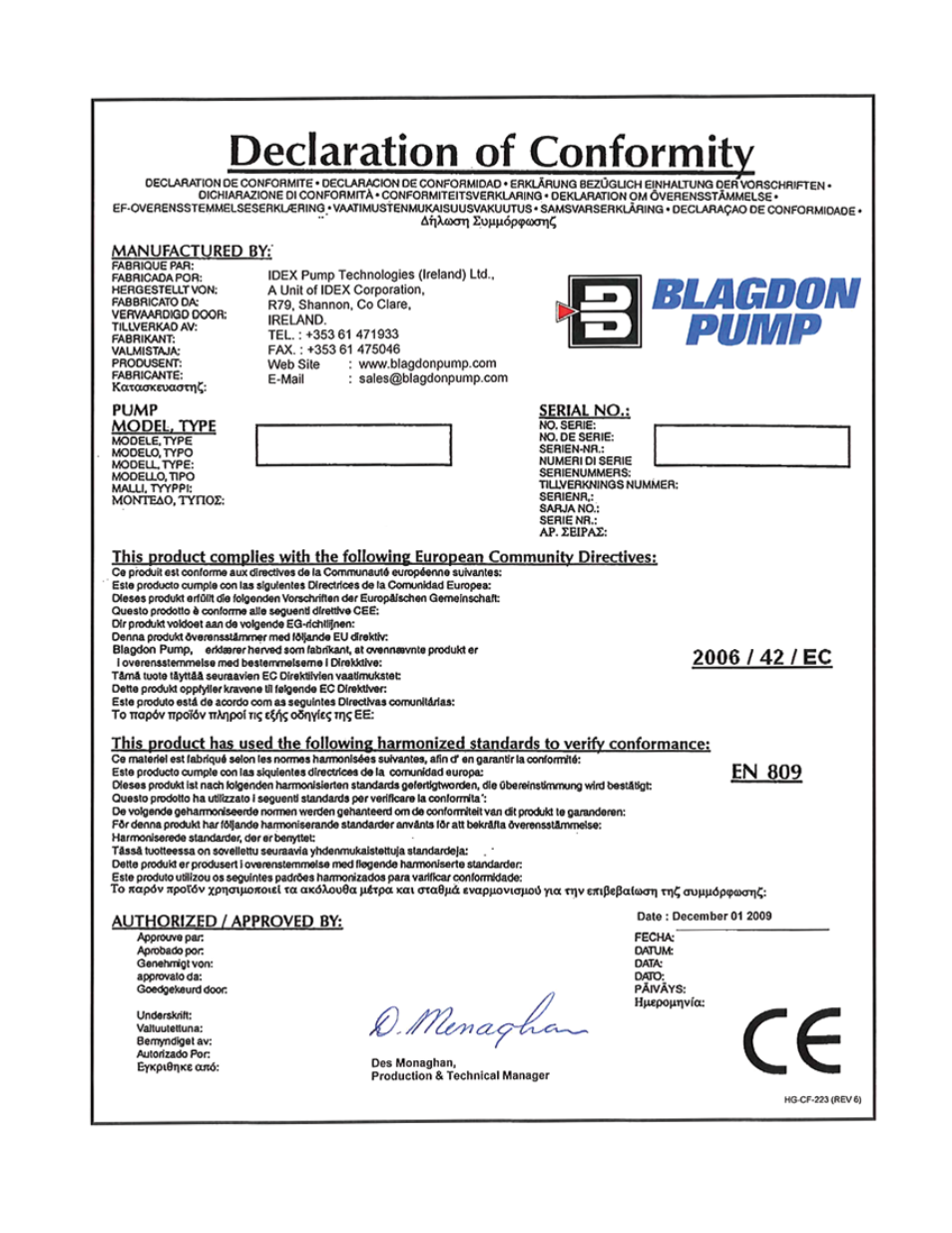 Blagdon Pump Pulsation Dampeners User Manual | Page 14 / 15