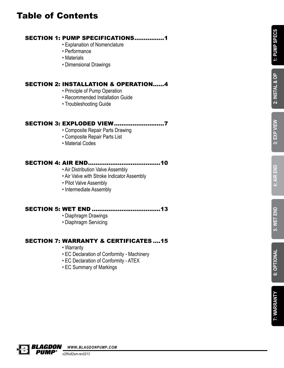 Blagdon Pump X25 Metallic Flap Valve User Manual | Page 3 / 19