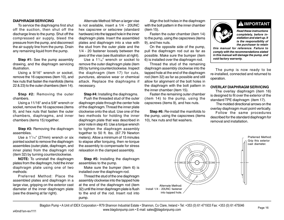 Blagdon Pump X40 Metallic User Manual | Page 18 / 25