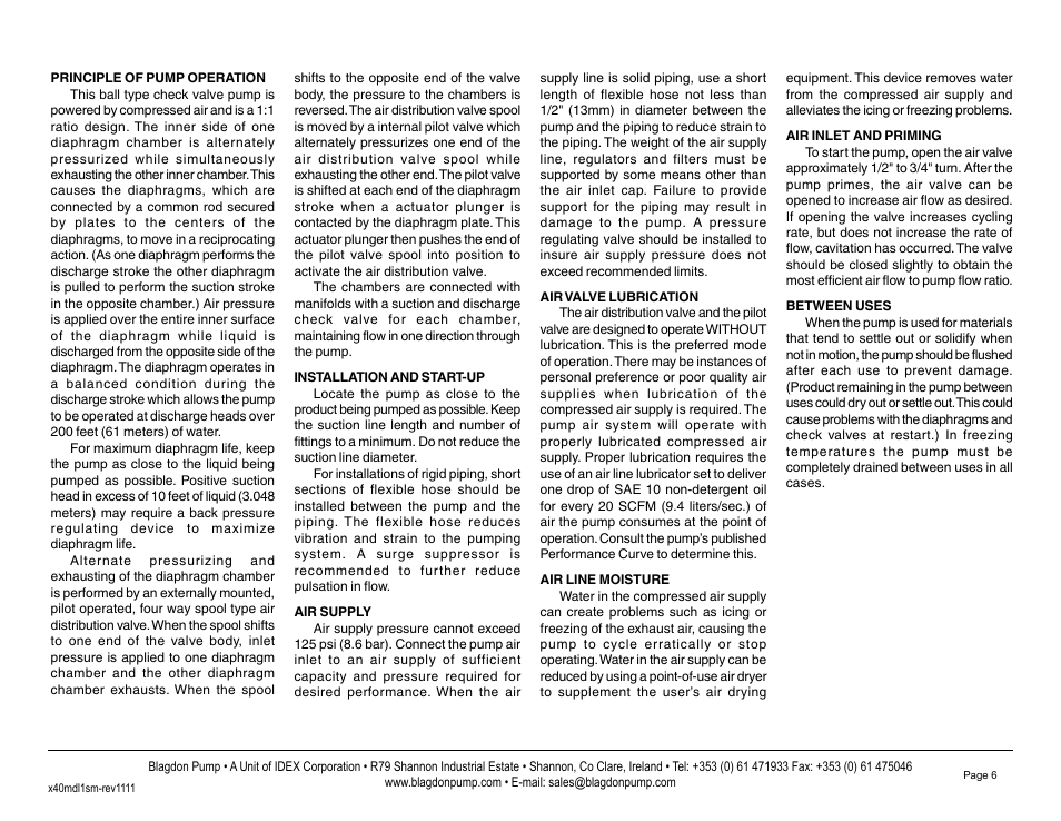 Blagdon Pump X40 Metallic User Manual | Page 8 / 25
