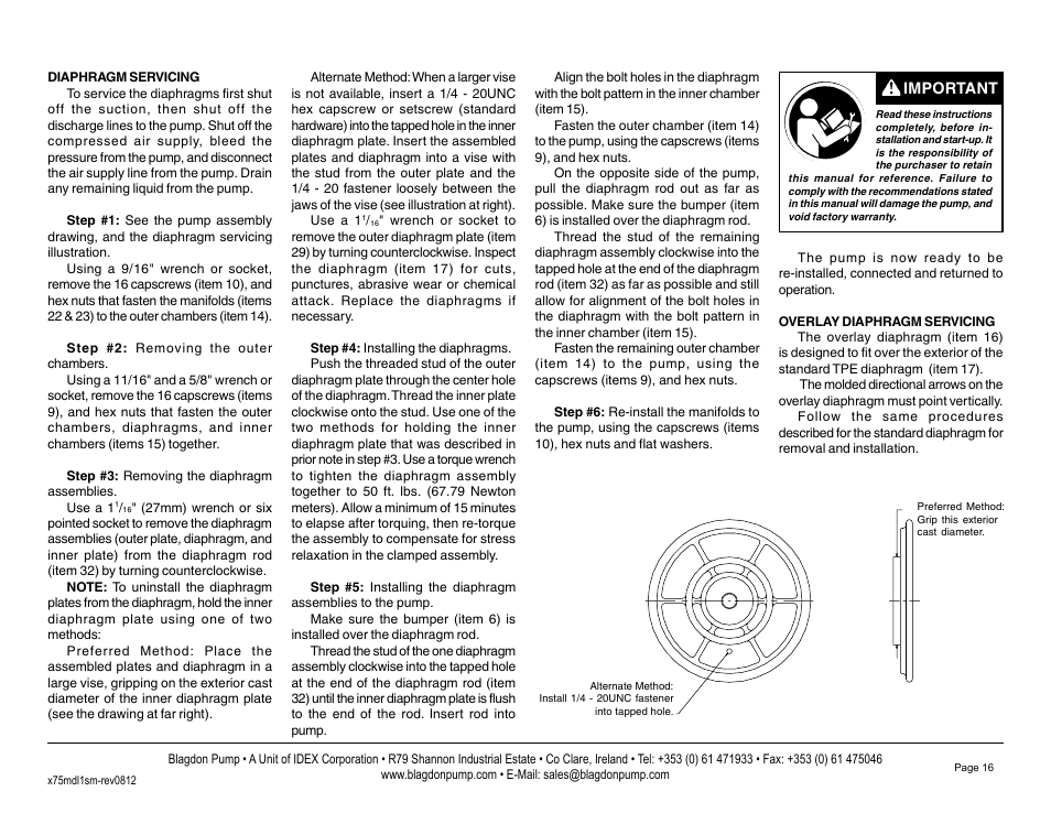 Blagdon Pump B75 Metallic User Manual | Page 18 / 25