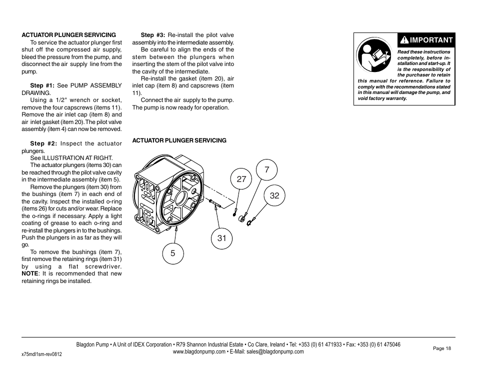 Blagdon Pump B75 Metallic User Manual | Page 20 / 25