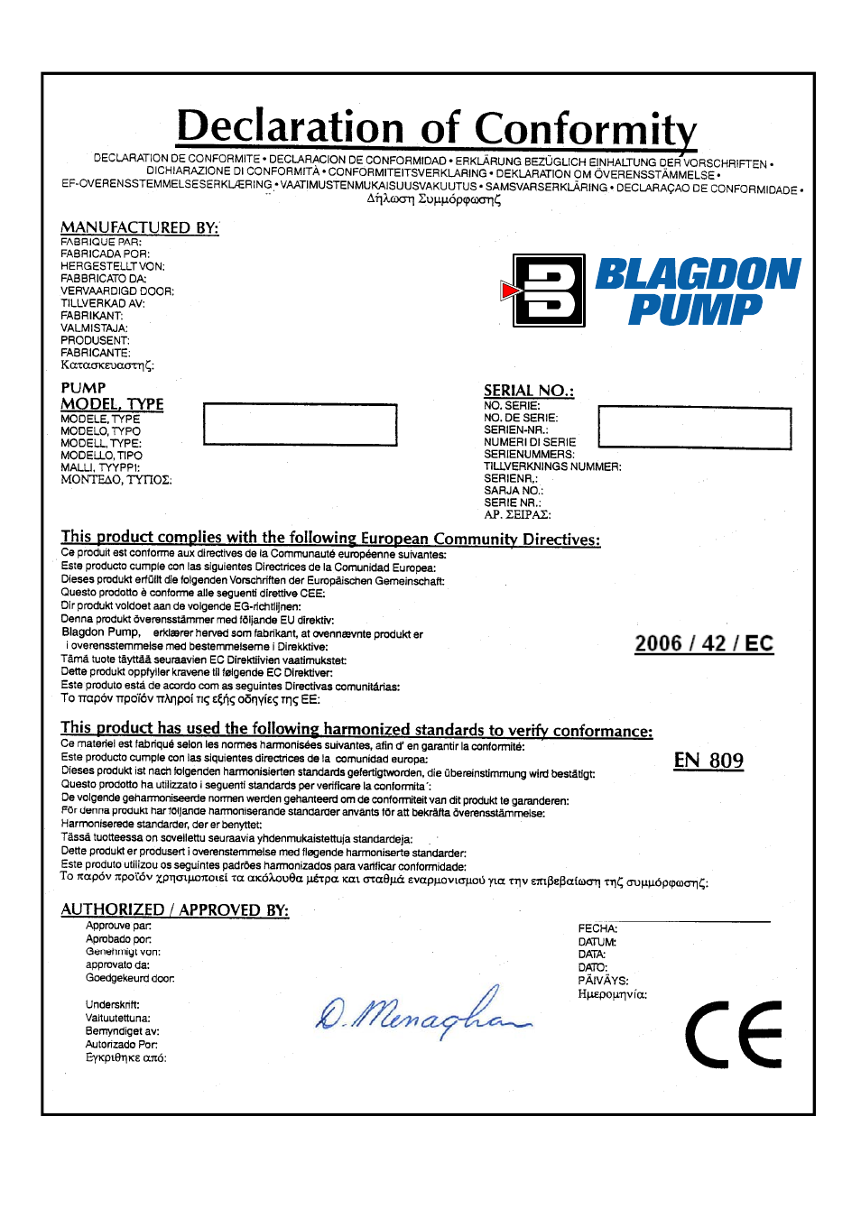 Blagdon Pump X50 High Pressure User Manual | Page 14 / 14