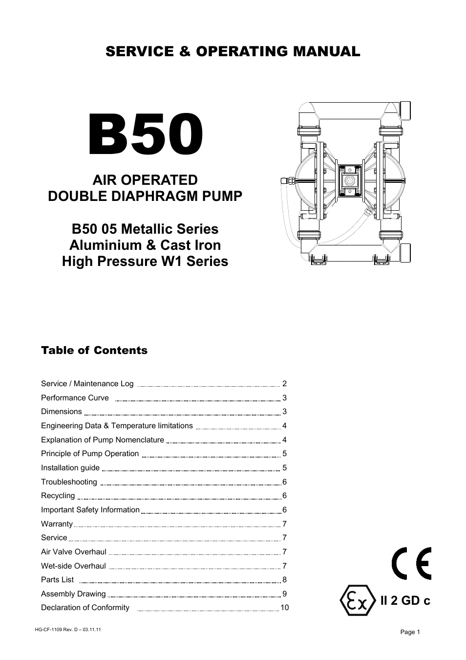 Blagdon Pump B50 W1 User Manual | 10 pages