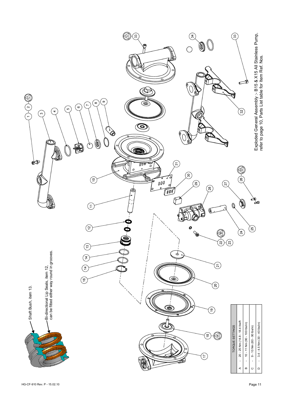 Blagdon Pump X15 All Stainless Steel User Manual | Page 11 / 12