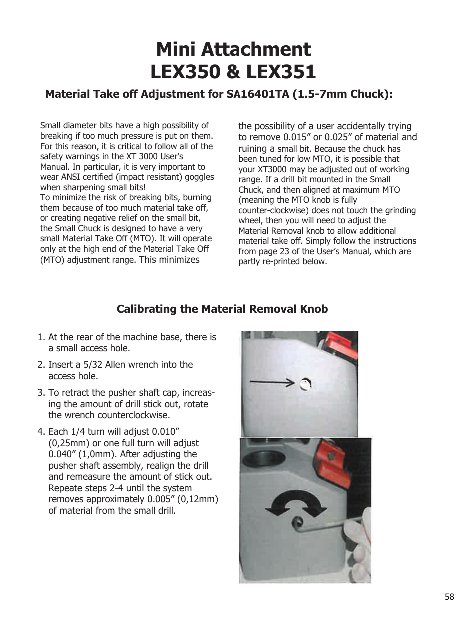 Darex XT-3000A User Manual | Page 60 / 90
