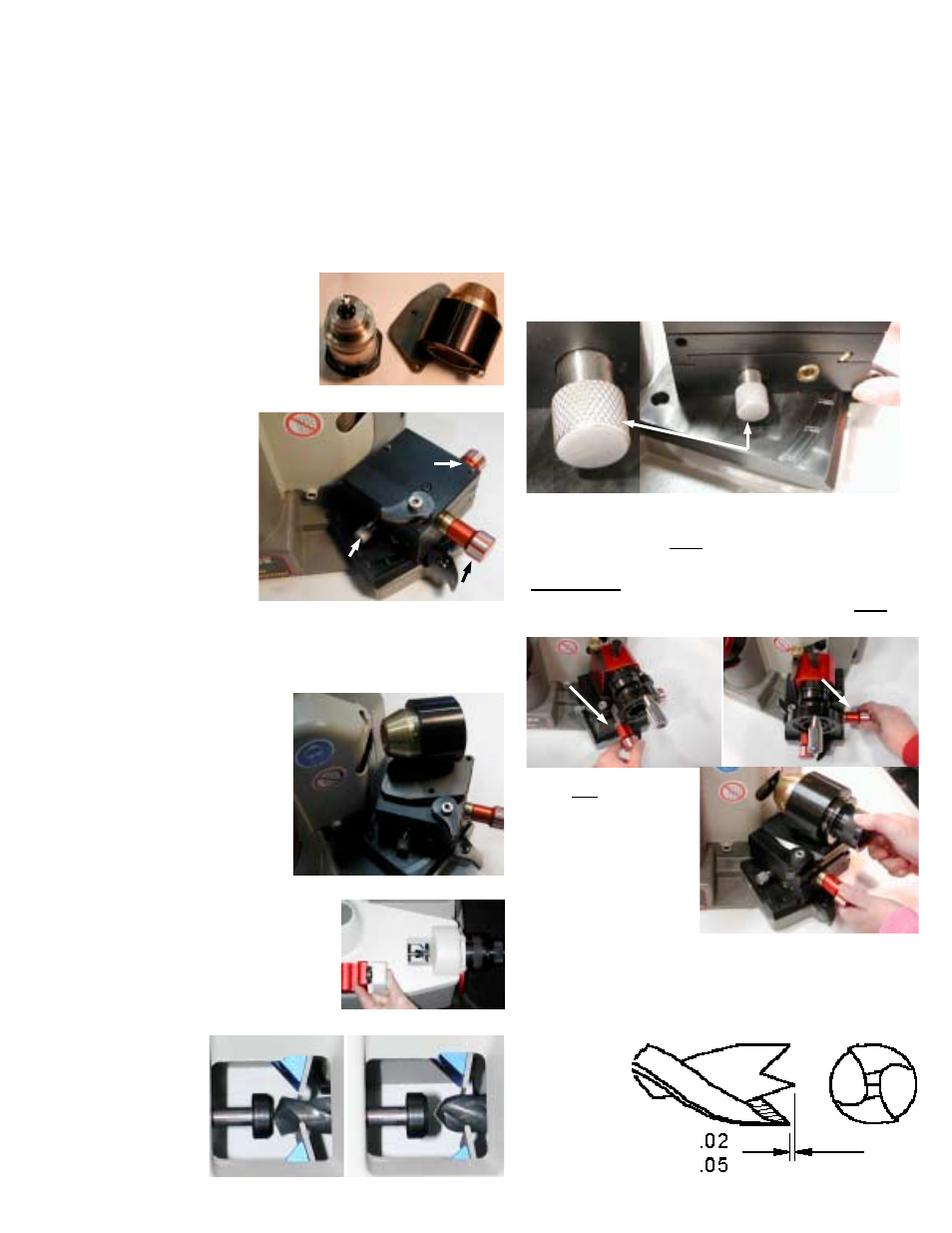 Brad point attachment lex200 | Darex XT-3000 attachments manual (LEX050) User Manual | Page 11 / 19