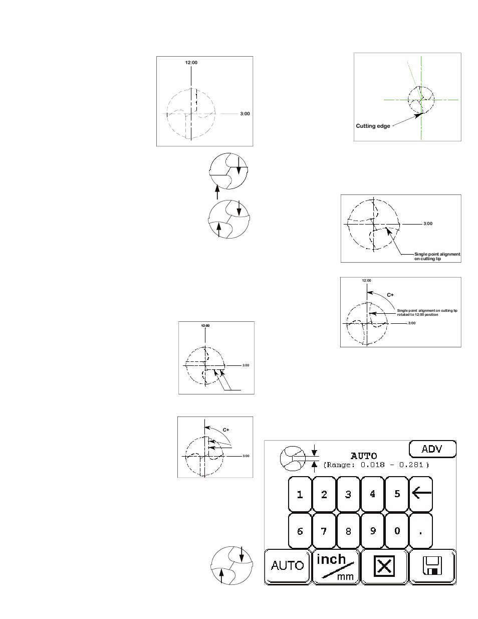 Cutting edge advance screen | Darex XPS-16 Operating Instructions User Manual | Page 39 / 128