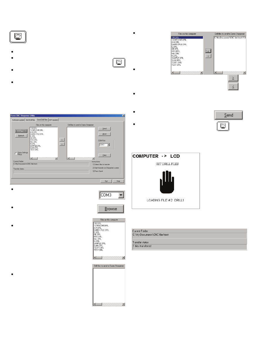 Send drill files (file restoration ), Download details | Darex XPS-16 Operating Instructions User Manual | Page 44 / 128