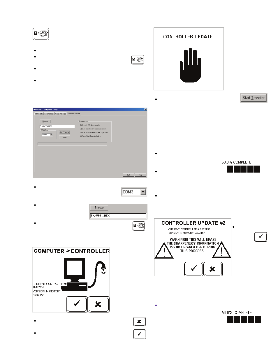 Controller update, Download details | Darex XPS-16 Operating Instructions User Manual | Page 45 / 128