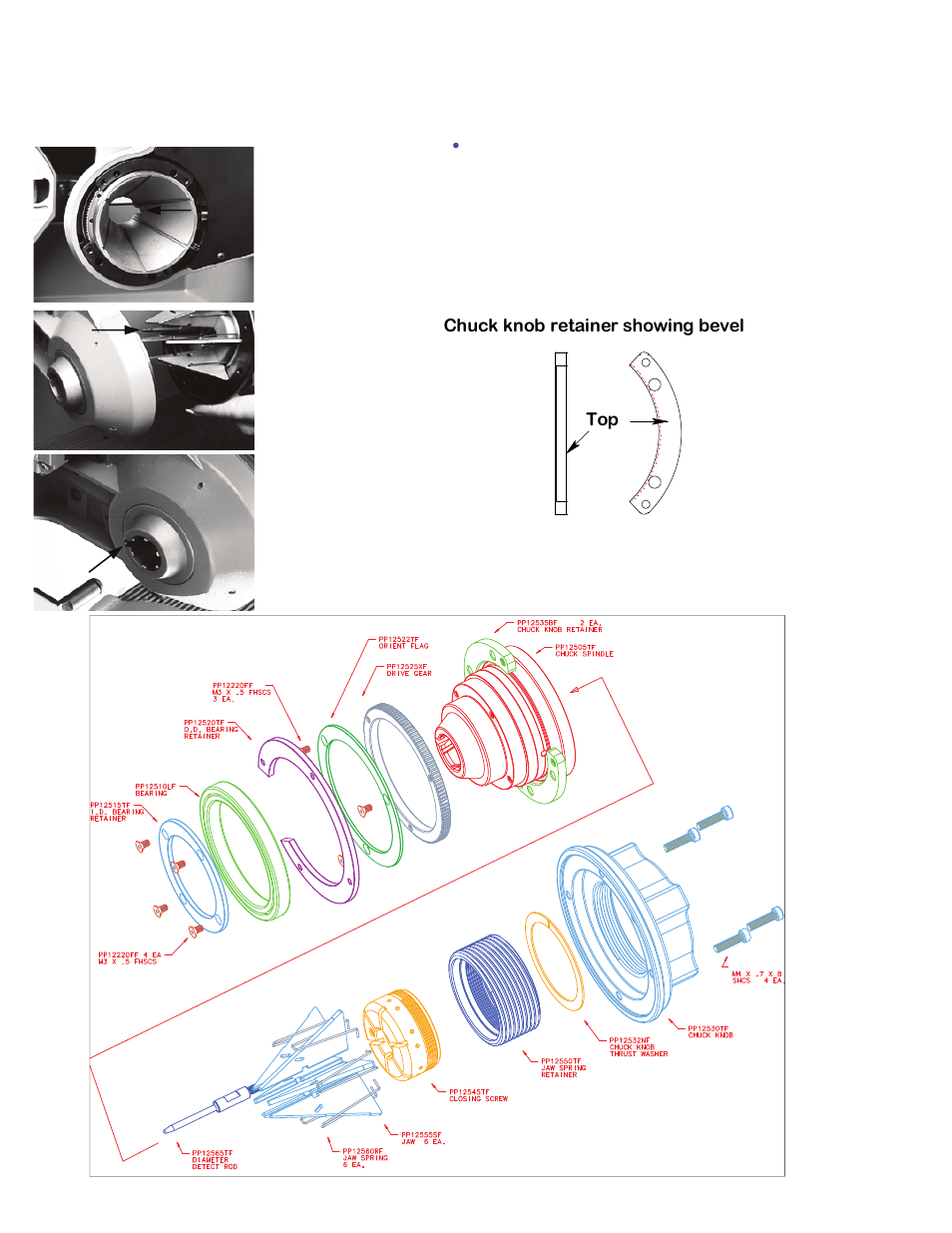 Chuck information | Darex XPS-16 Operating Instructions User Manual | Page 48 / 128