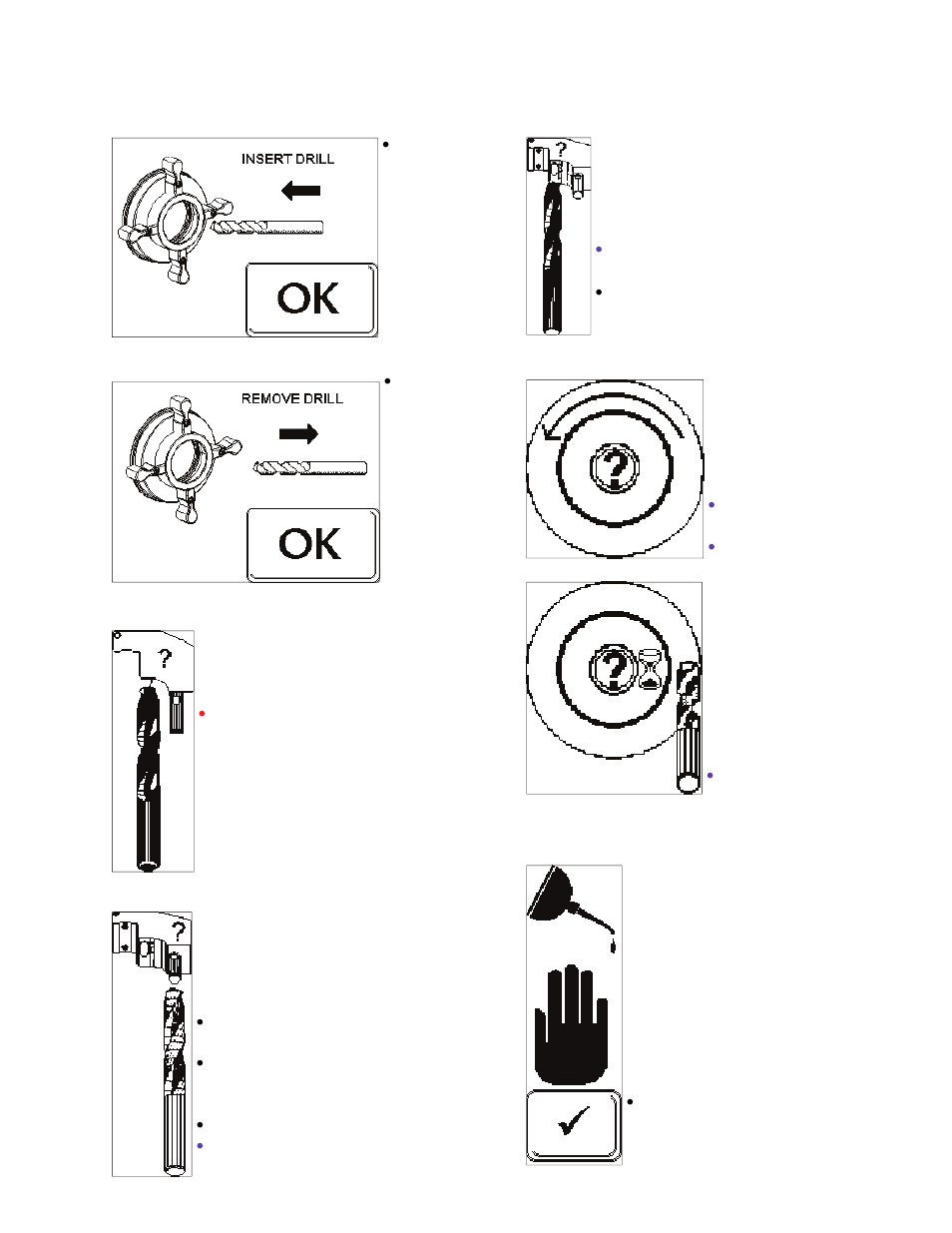 Trouble shooting icons | Darex XPS-16 Operating Instructions User Manual | Page 63 / 128