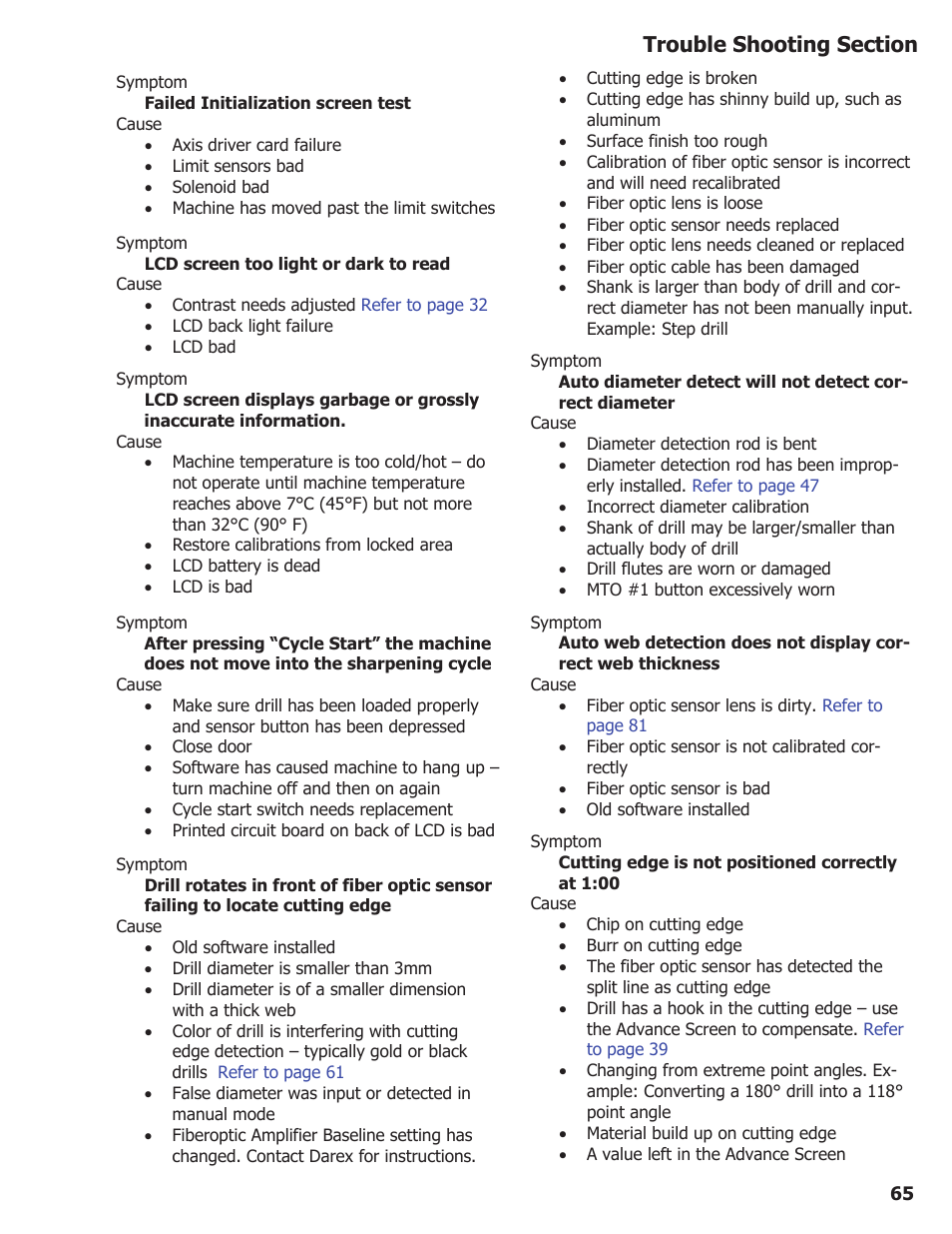 Darex XPS-16 Operating Instructions User Manual | Page 65 / 128