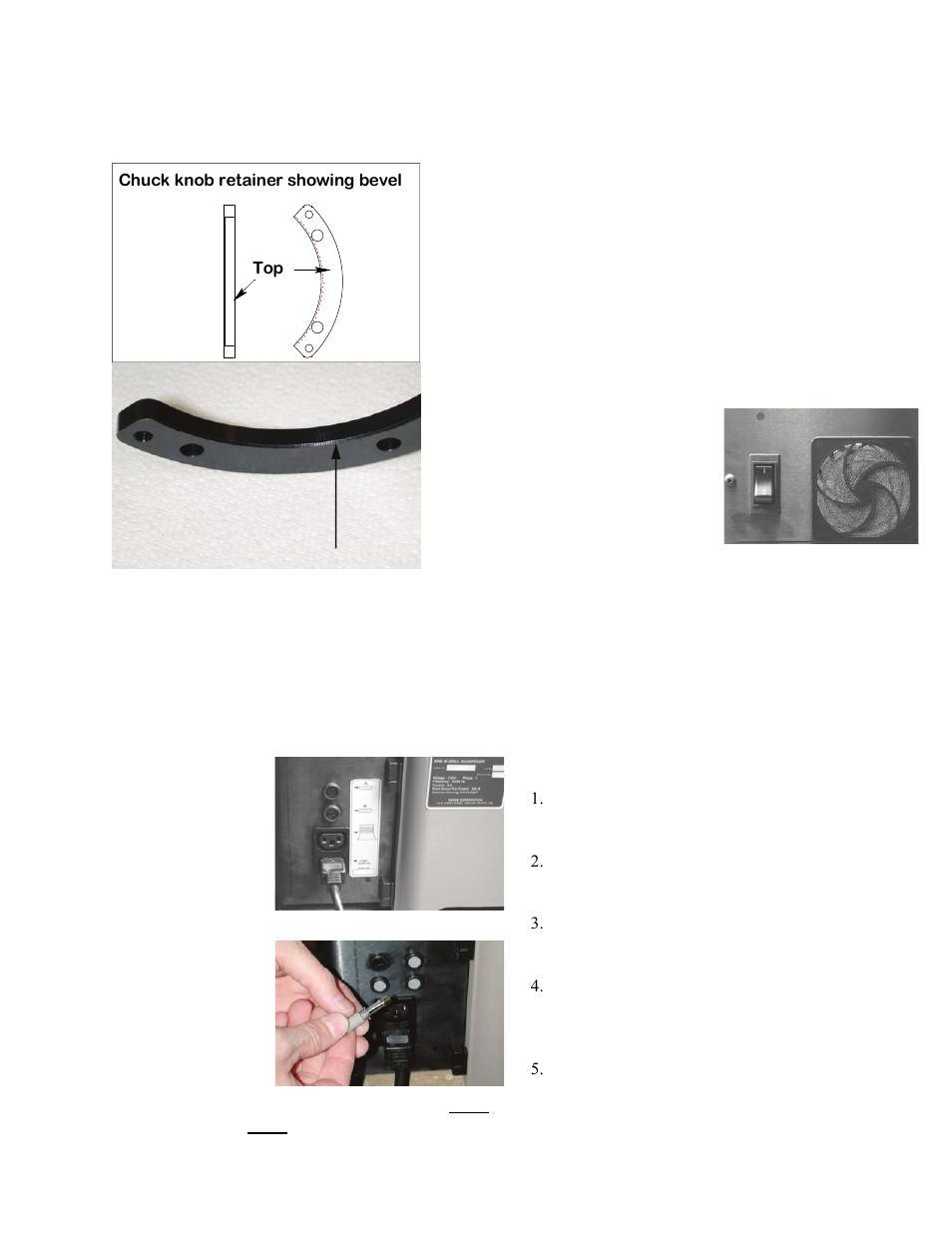 Cleaning fiber optic lens, Material take off (mto) sensors 1 & 2, Electronics panel fan filter | Lcd screen, Wheel housing cavity, Removing and replacing grind motor brushes, Changing the grind motor & vacuum fuses | Darex XPS-16 Operating Instructions User Manual | Page 81 / 128