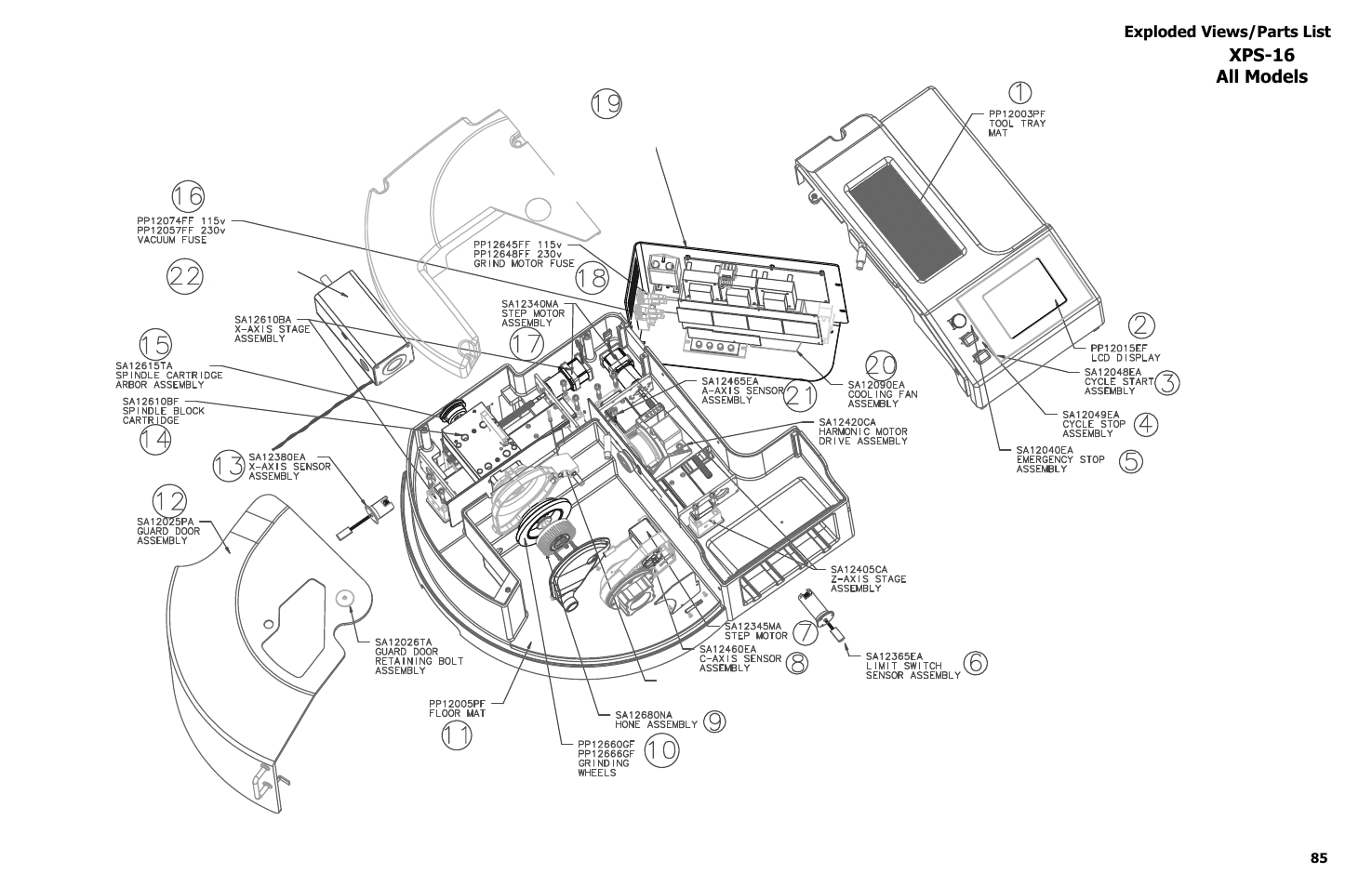 Xps-16 all models | Darex XPS-16 Operating Instructions User Manual | Page 85 / 128