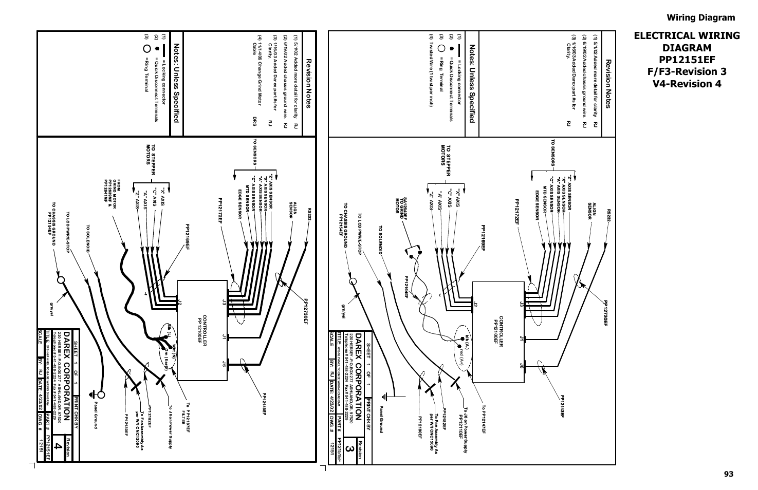 Wiring diagram | Darex XPS-16 Operating Instructions User Manual | Page 93 / 128