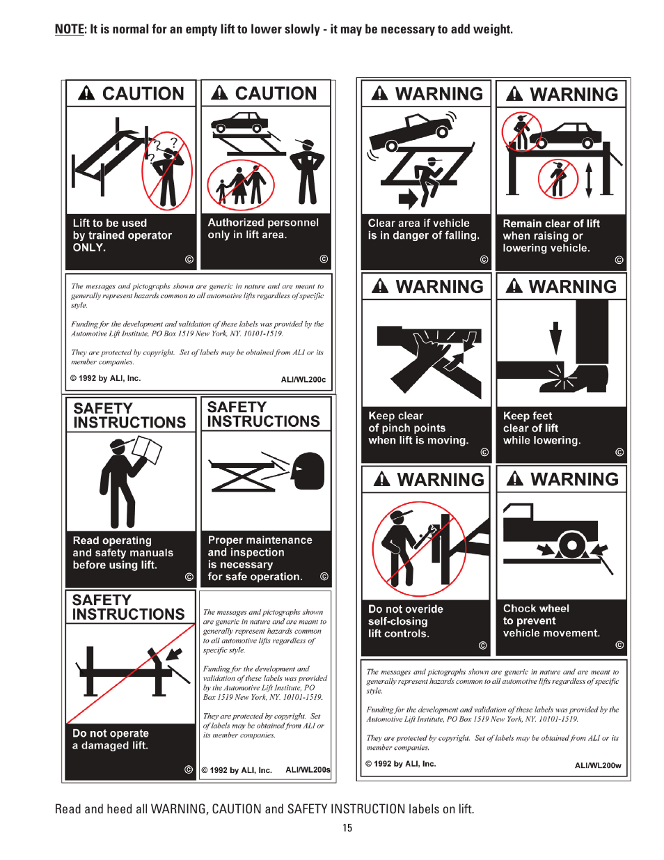 Direct Lift PP8S User Manual | Page 15 / 36