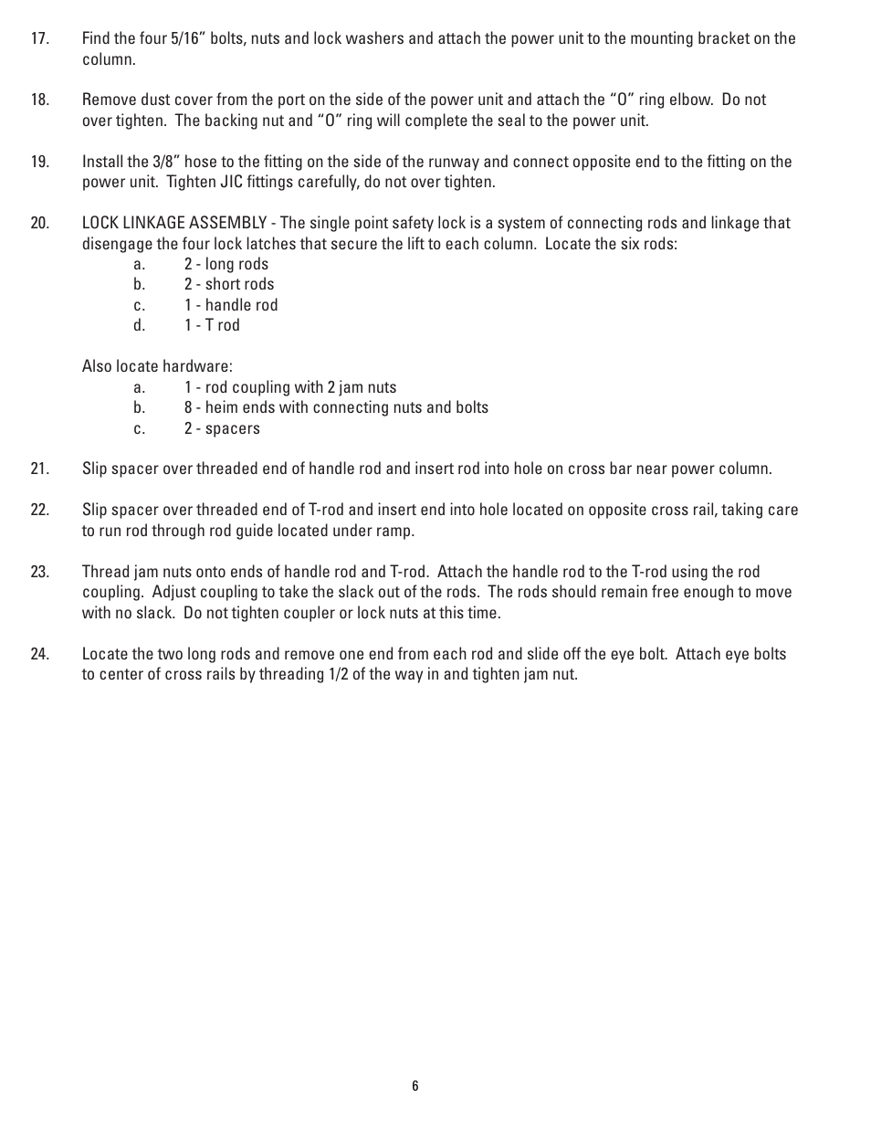 Direct Lift PP8S User Manual | Page 6 / 36