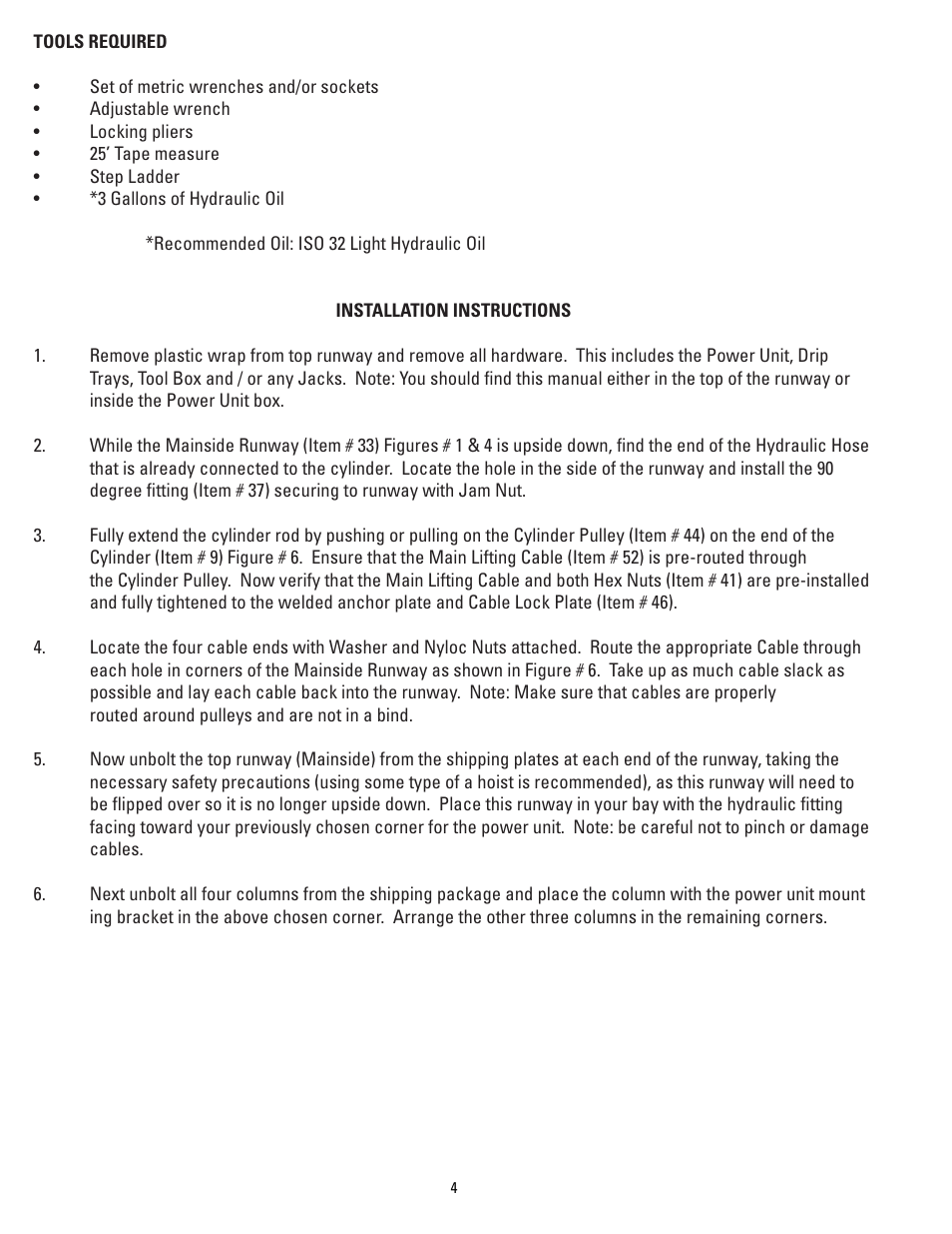 Direct Lift PP8 Plus Long User Manual | Page 4 / 32