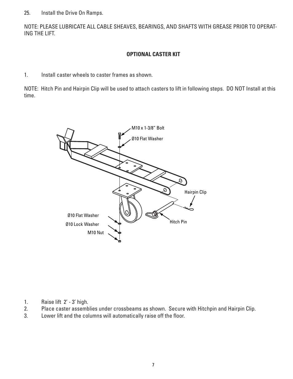 Direct Lift PP8 Plus Long User Manual | Page 7 / 32