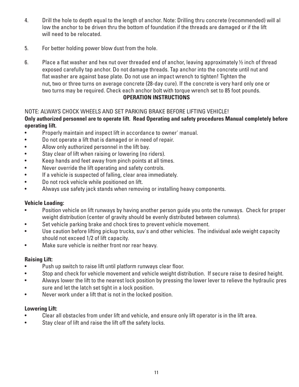 Direct Lift PP9 Plus User Manual | Page 11 / 36