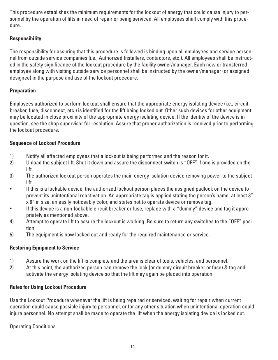 Direct Lift PP9 Plus User Manual | Page 14 / 36