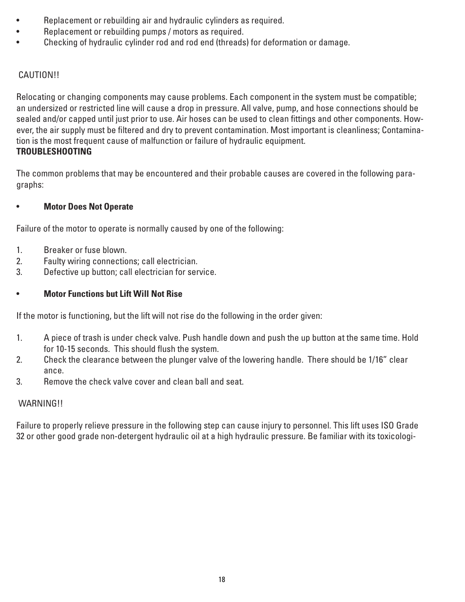Direct Lift PP9 Plus User Manual | Page 18 / 36