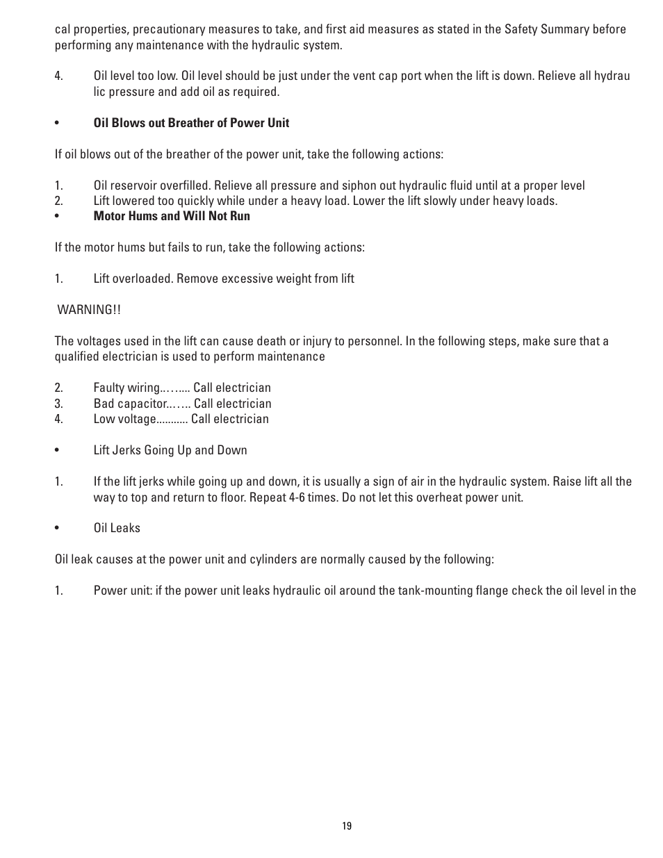 Direct Lift PP9 Plus User Manual | Page 19 / 36