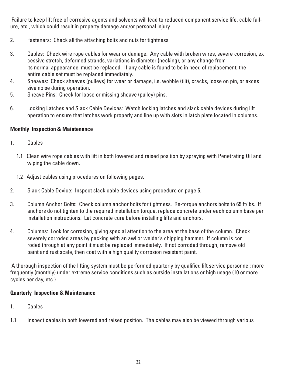Direct Lift PP9 Plus User Manual | Page 22 / 36