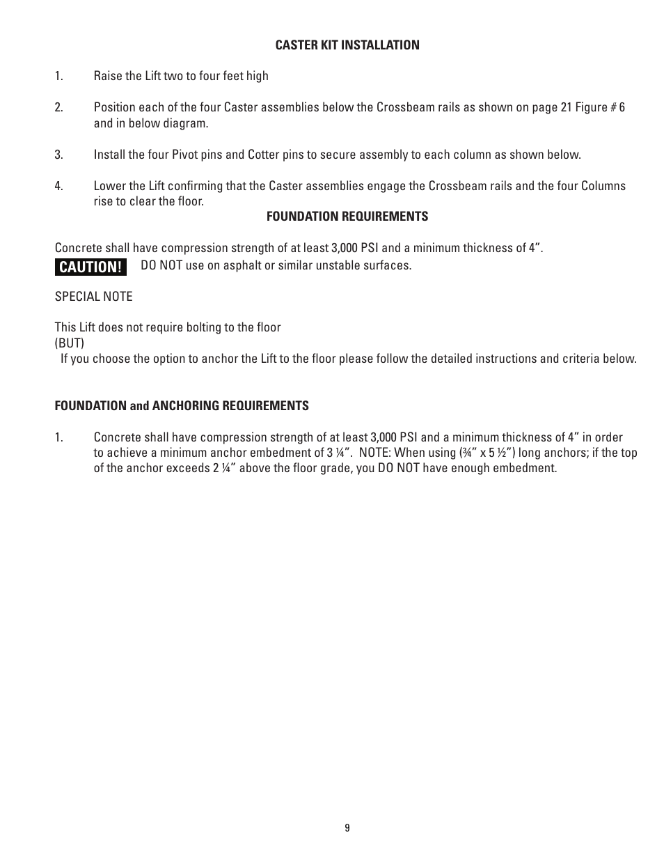 Direct Lift PP9 Plus User Manual | Page 9 / 36