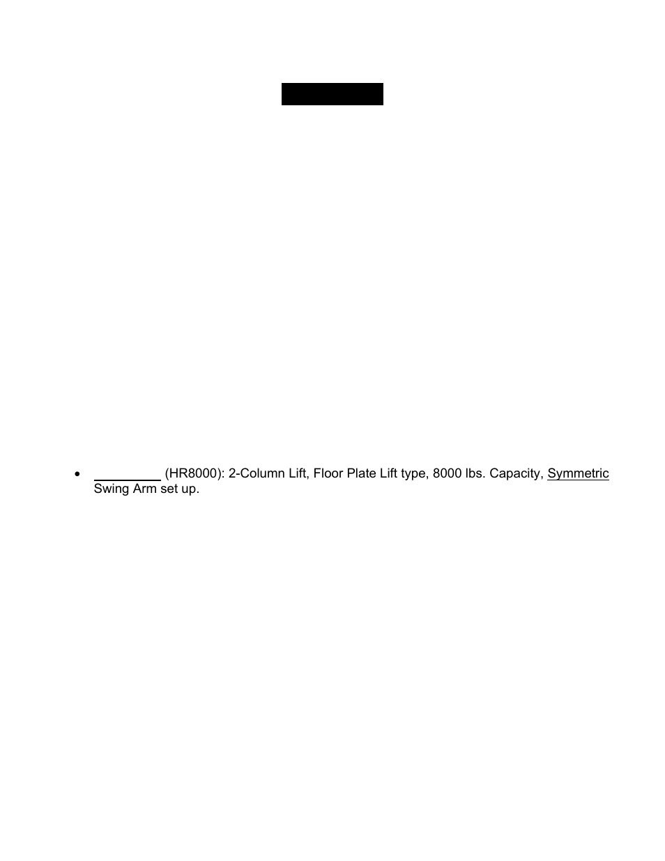 Caution, General lift information and features, Floor plate | Direct Lift HR8000 User Manual | Page 3 / 32