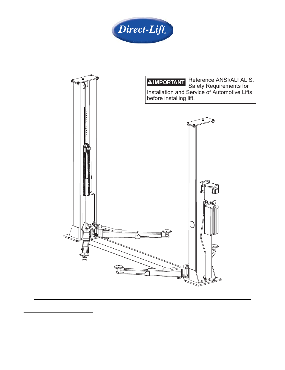 Direct Lift Pro9F User Manual | 32 pages