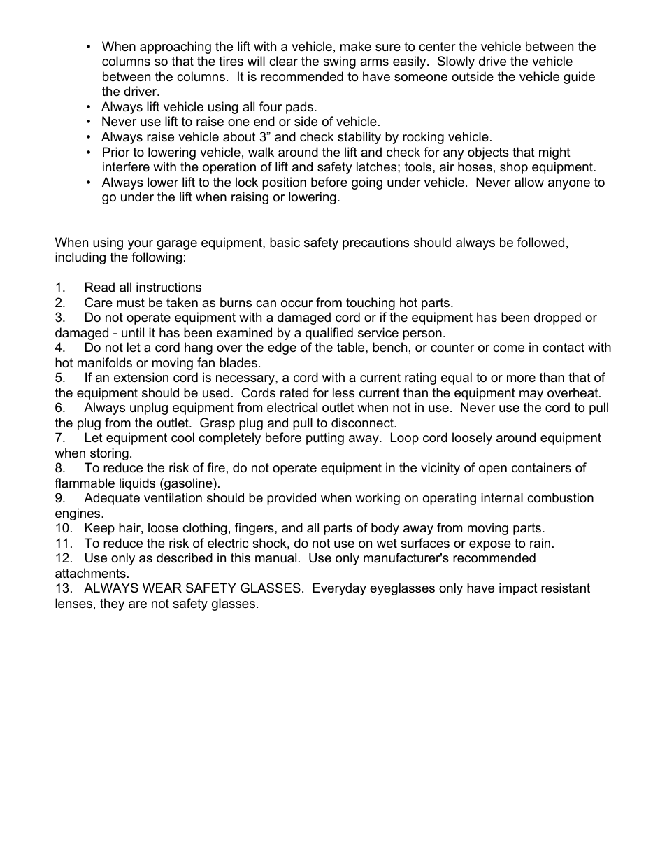 Direct Lift Pro9F User Manual | Page 16 / 32