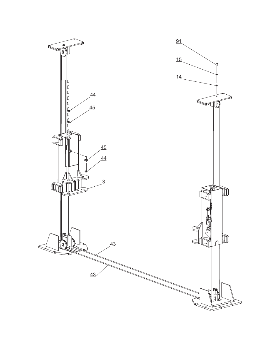 Illustrated parts breakdown | Direct Lift Pro9F User Manual | Page 23 / 32