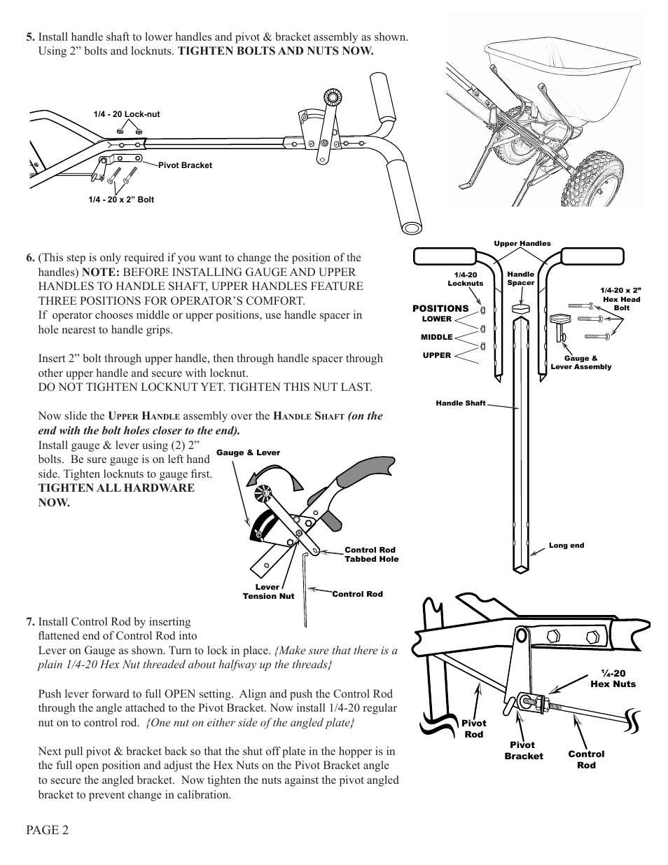 Page 2 | Earthway 2130 Commerical HIGH-OUTPUT Broadcast Spreader User Manual | Page 2 / 4