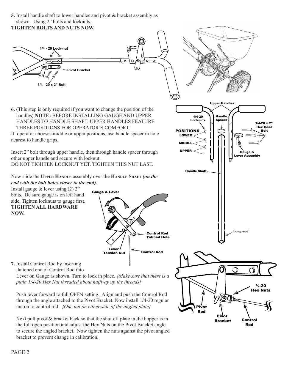 Page 2 | Earthway 2130SS Commerical HIGH-OUTPUT Broadcast Spreader User Manual | Page 2 / 4