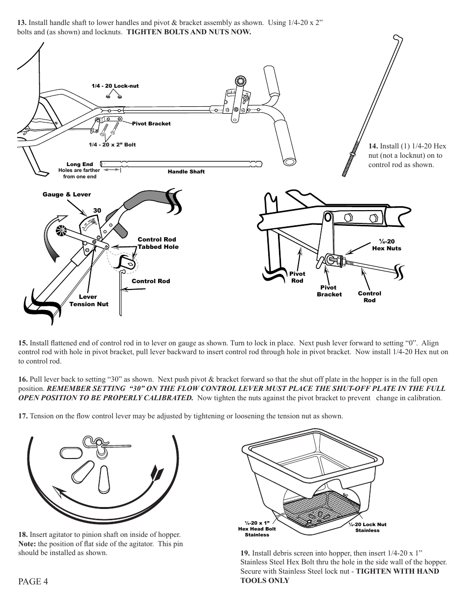 Page 4 | Earthway 2170PRO-SS Commercial 100lb/45kg Broadcast Spreader User Manual | Page 4 / 8