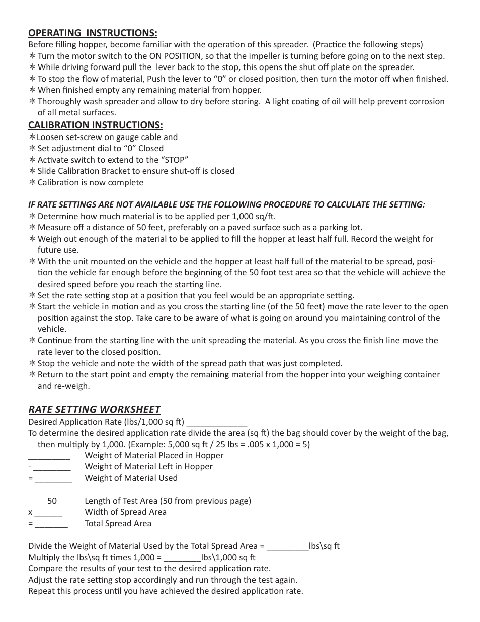 Earthway M20 12-Volt ATV Mount Broadcast Spreader User Manual | Page 4 / 6