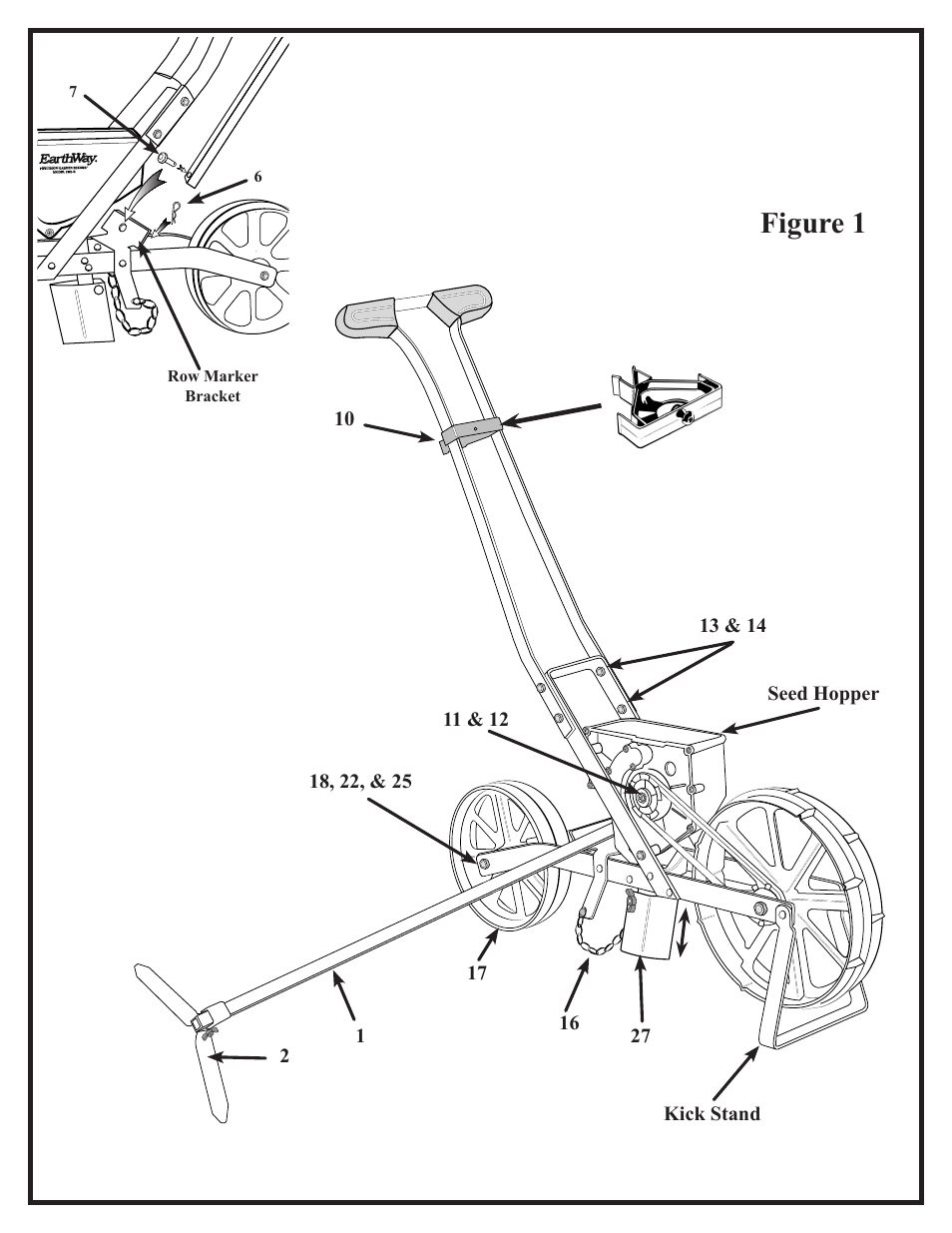 Figure 1 | Earthway 1001-B Precision Garden Seeder User Manual | Page 3 / 5