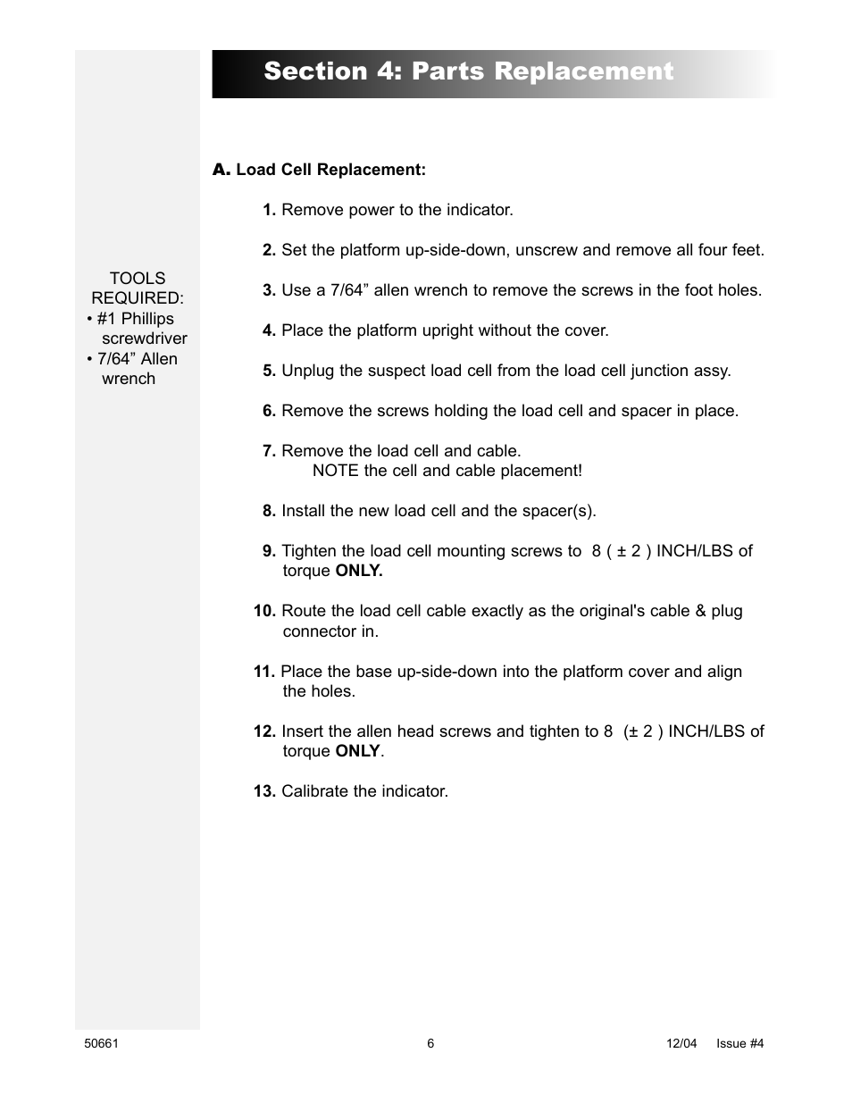 Fairbanks 6001 Delta Series Analog Platforms User Manual | Page 6 / 20