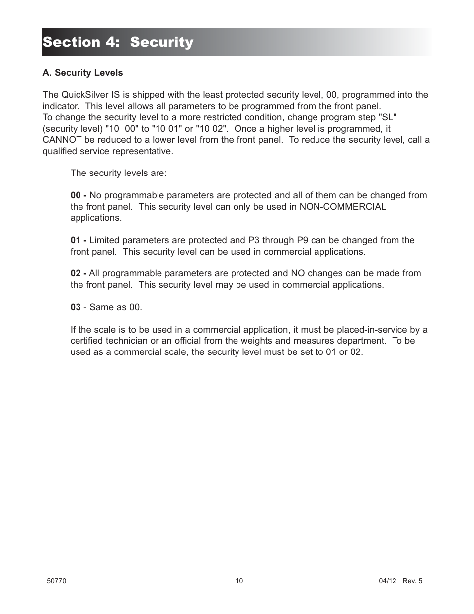 Fairbanks 5001 Series QuickSilver IS User Manual | Page 10 / 25