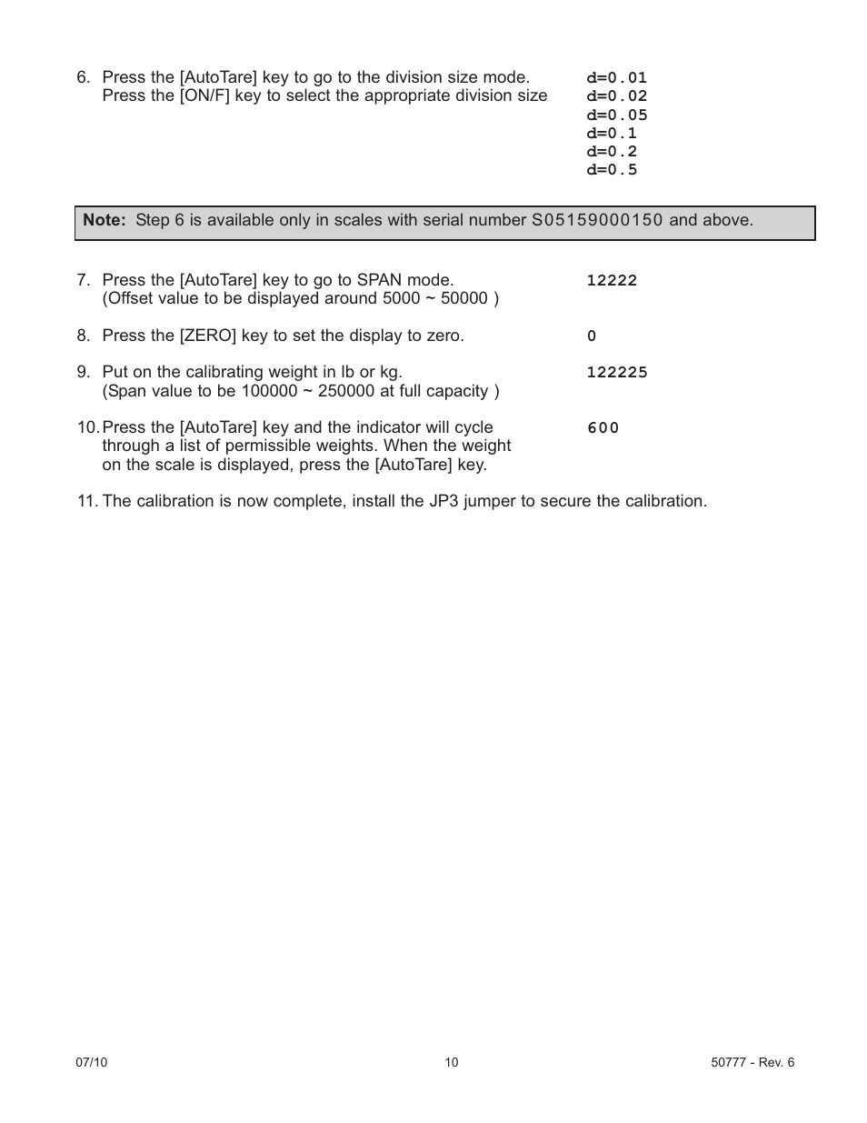 Fairbanks Series II Bench Scales User Manual | Page 10 / 14