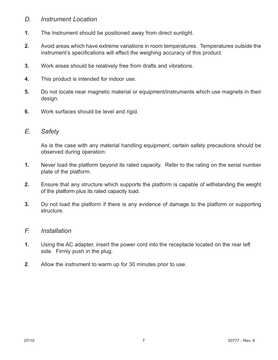 Fairbanks Series II Bench Scales User Manual | Page 7 / 14