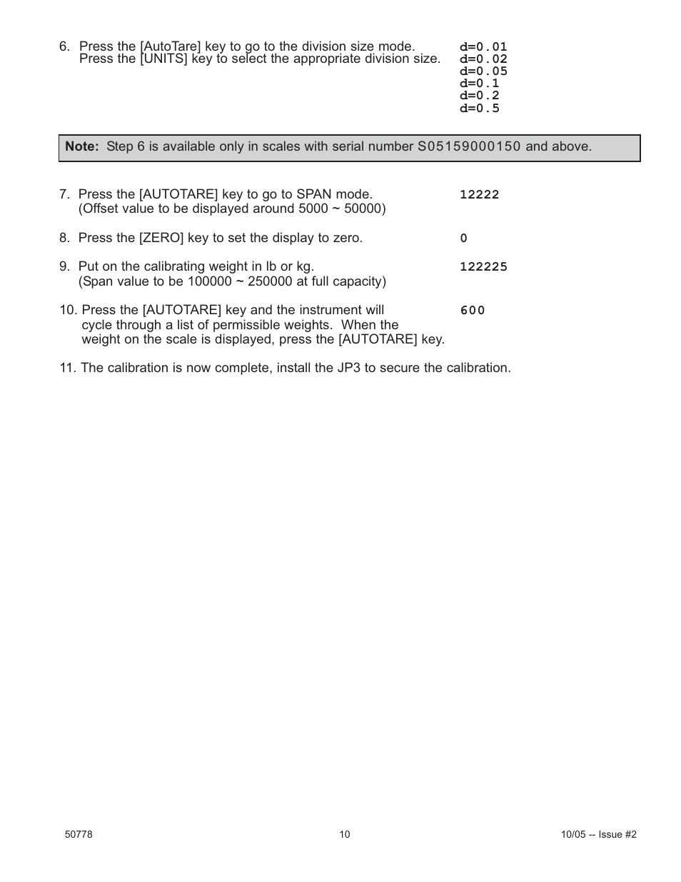 Fairbanks Series III Bench Scales User Manual | Page 10 / 15