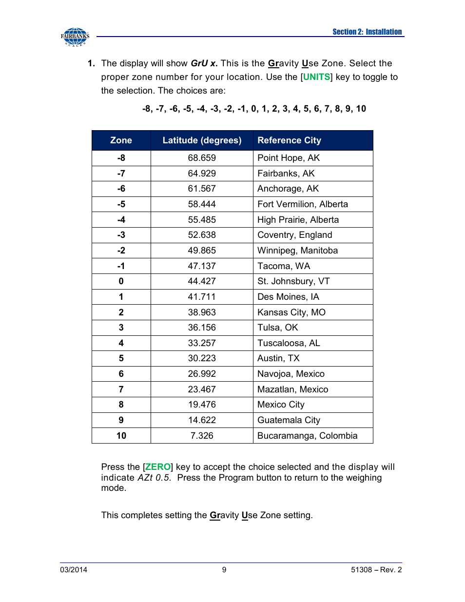 Fairbanks SCB-R9000-B Series Ultegra Baggage User Manual | Page 9 / 19
