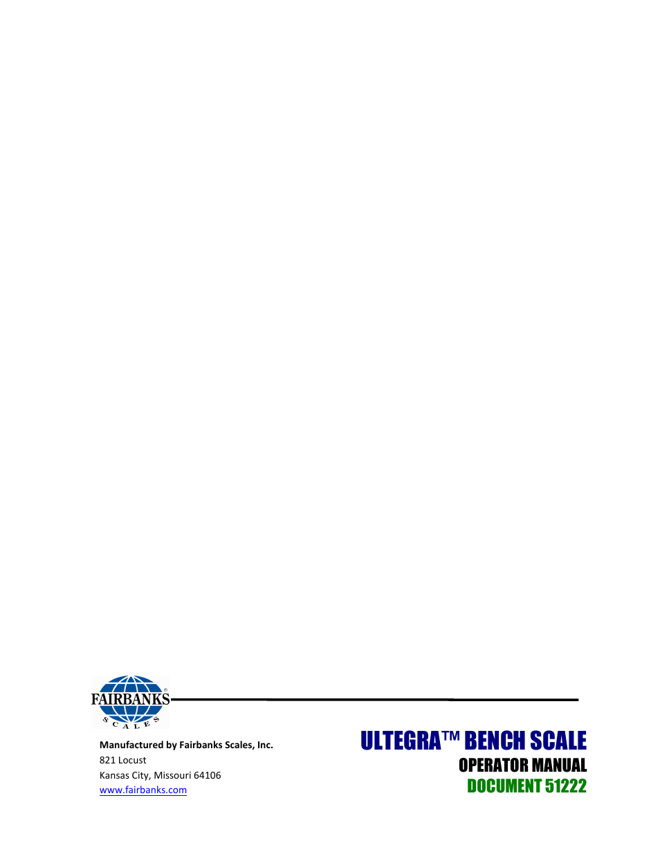 Ultegra™ bench scale | Fairbanks SCB-R9000-14U Ultegra Bench Scale User Manual | Page 16 / 16