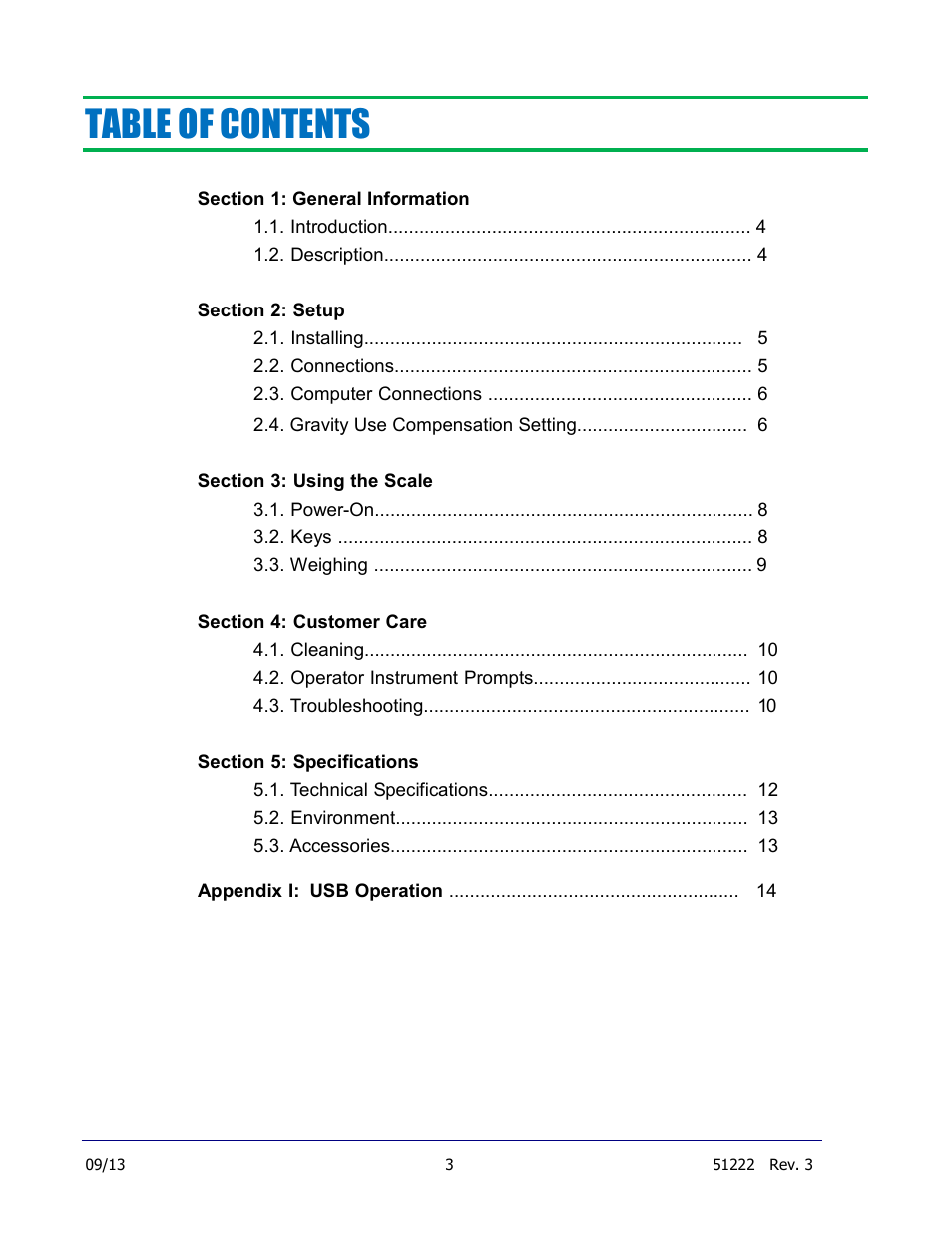 Fairbanks SCB-R9000-14U Ultegra Bench Scale User Manual | Page 3 / 16