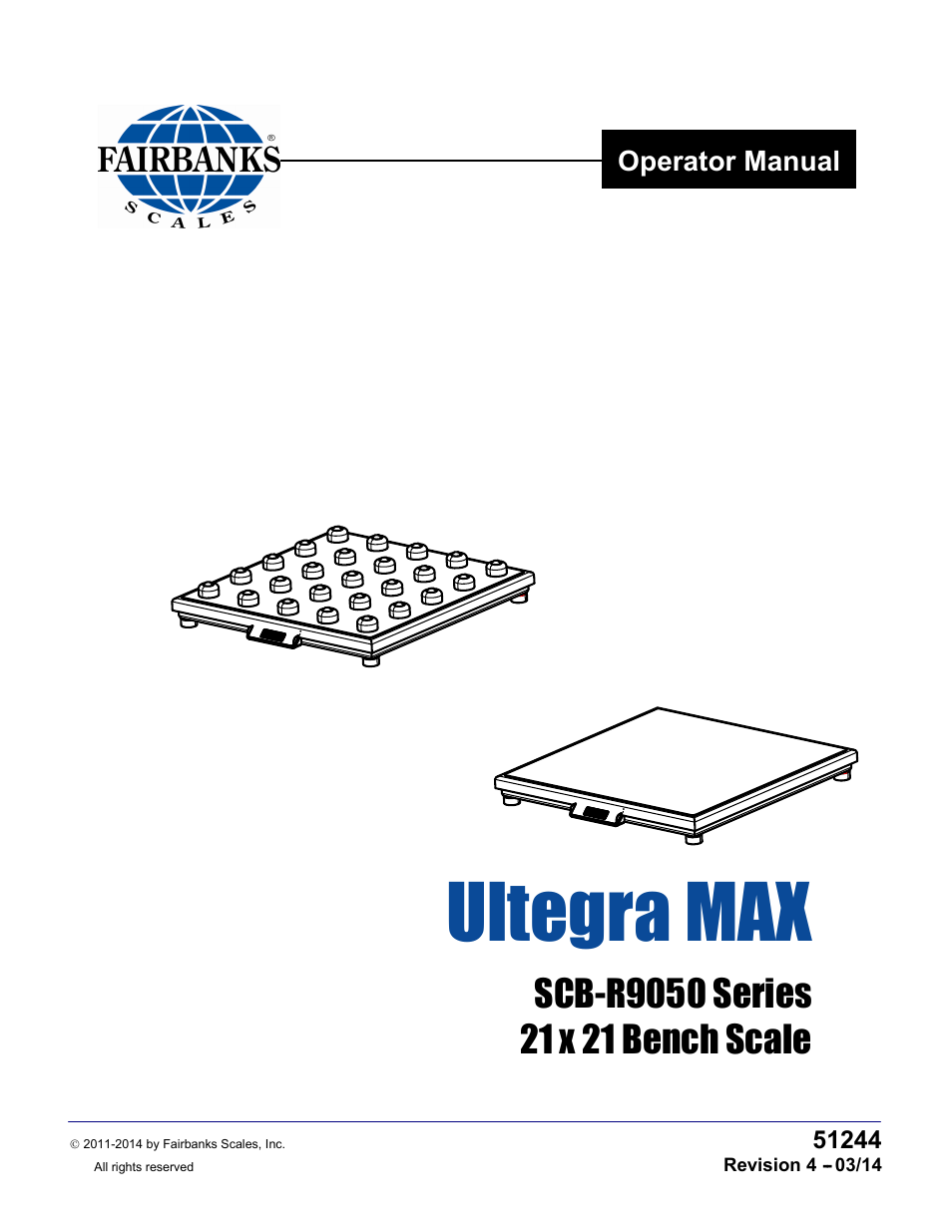 Fairbanks SCB-R9050 Series Ultegra MAX User Manual | 17 pages